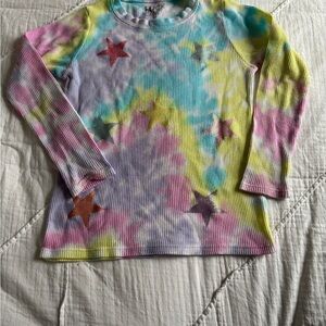 Rock & Candy Multicolor Tie Dye Star Long Sleeve Tee